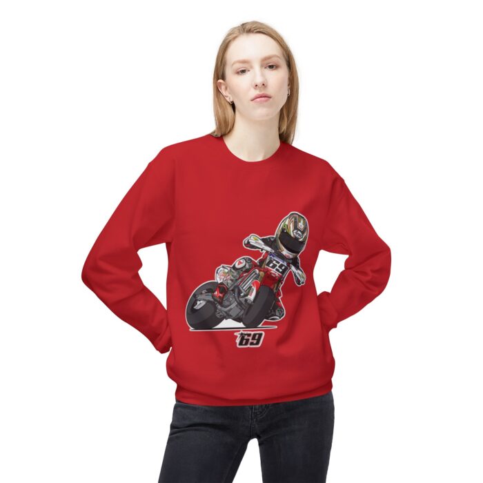 nicky hayden midweight softstyle fleece crewneck sweatshirt