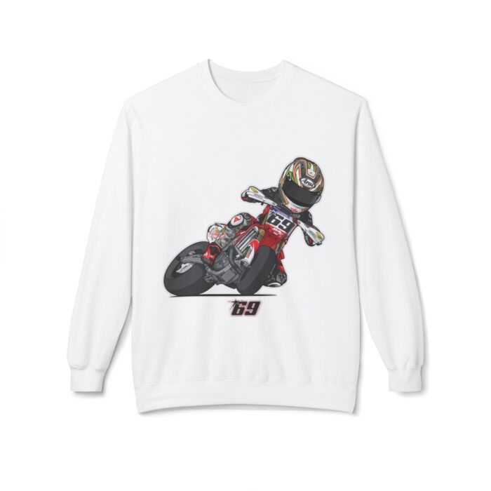 nicky hayden midweight softstyle fleece crewneck sweatshirt