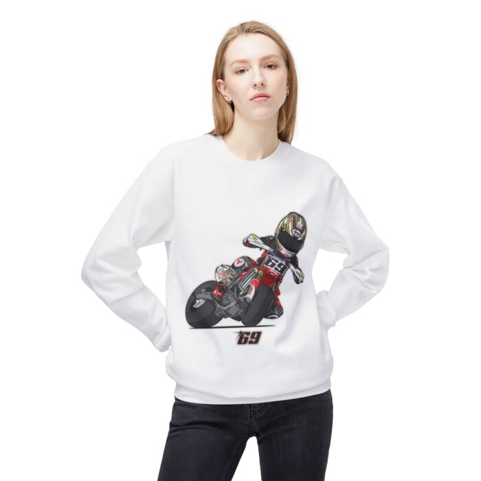 nicky hayden midweight softstyle fleece crewneck sweatshirt